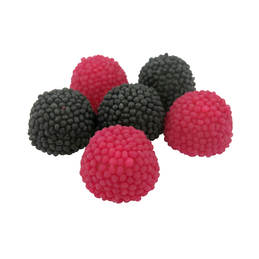 black and raspberry berries