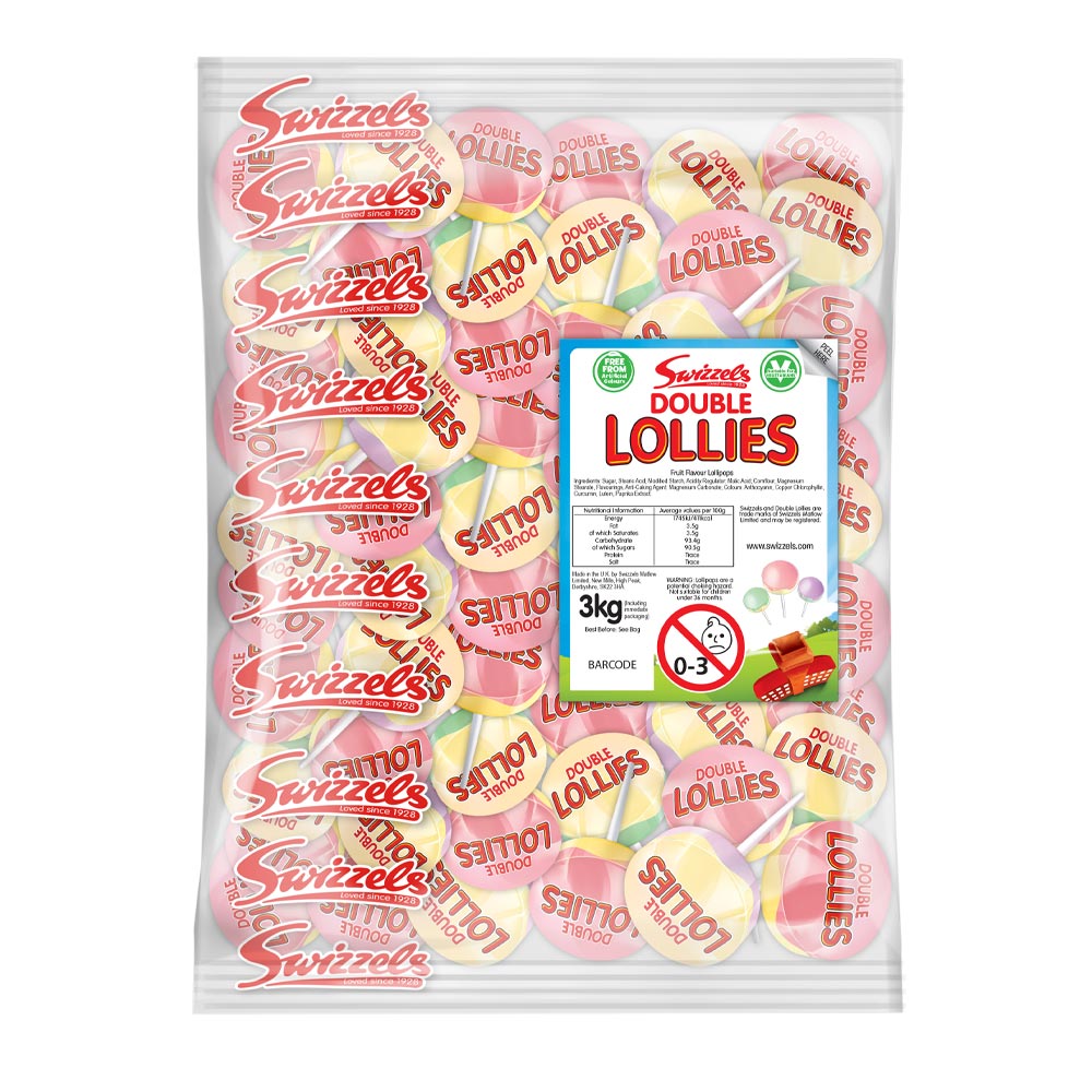 Swizzels Double Lollies 3kg Bag