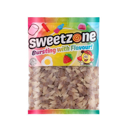 Sweetzone fizzy cola bottles – halal cola bottle jelly sweets in 1kg bulk bag

