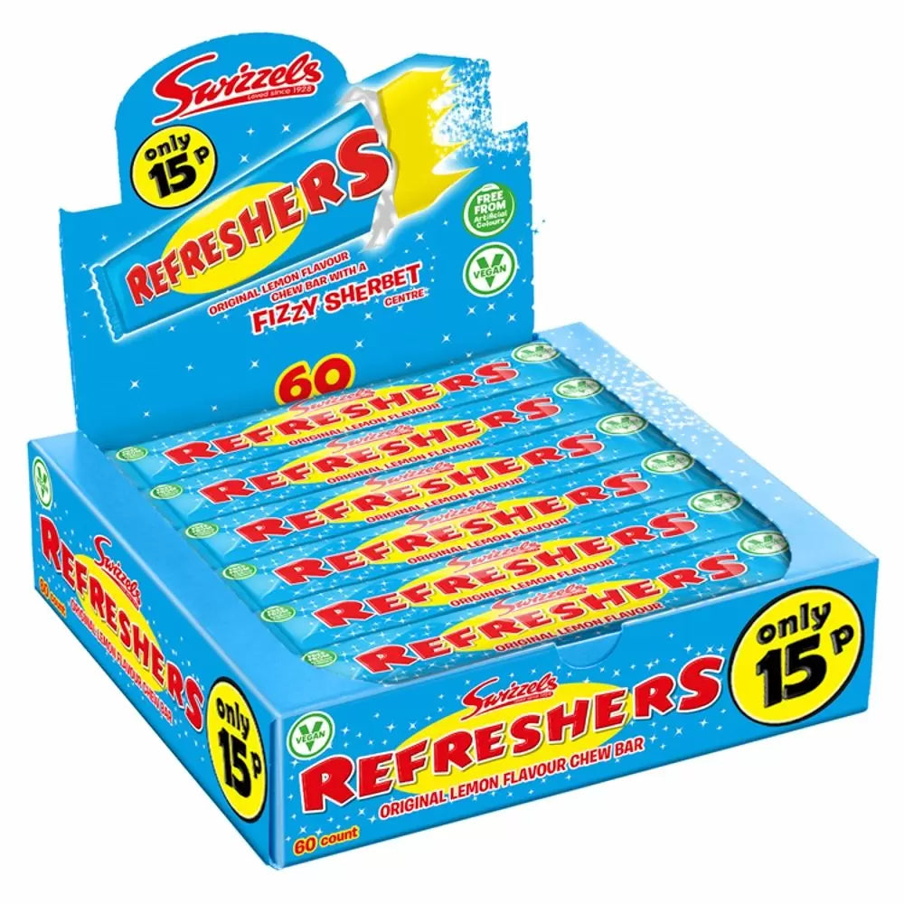 Swizzels Refreshers Original Lemon Chew Bars - MyCandyBae