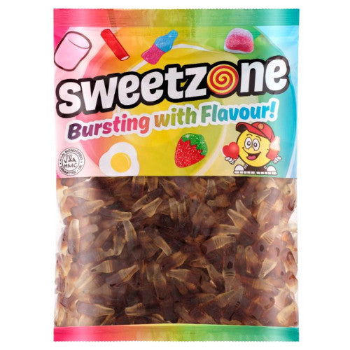 Sweetzone Cola Bottles – halal 1kg bag of classic cola flavour jelly sweets