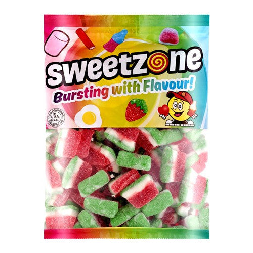 Sweetzone Watermelon Slices – 1kg | Halal Fizzy Gummy Sweets